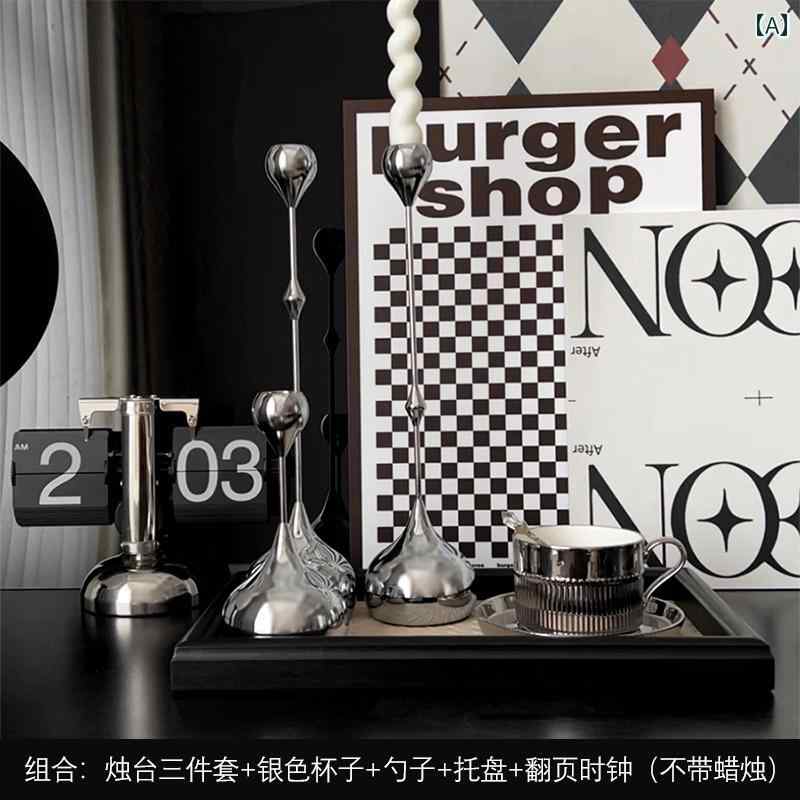 エコ ライフ イン ライト 豪華 スタイル 電気 メッキ ステンレス 鋼 おしゃれ キャンドルホルダー ホーム シンプル デスク トップ 不規則 装飾 品 6,521円