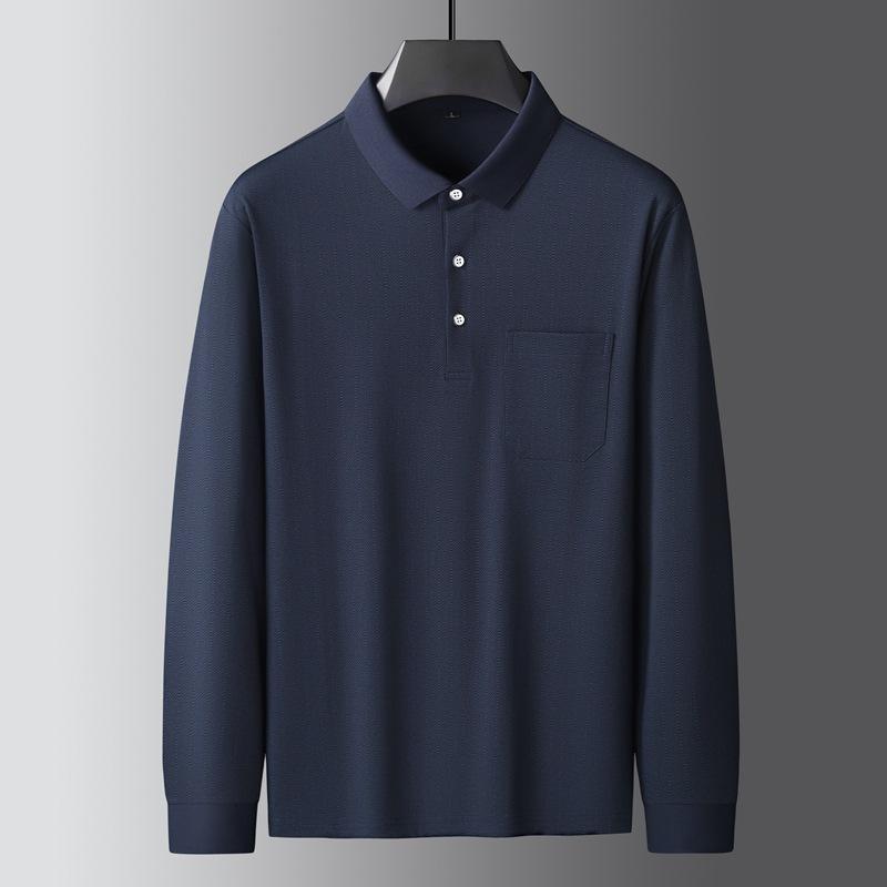 Tシャツ メンズ 男性用 大きいサイズ 長袖 ポロシャツ 襟付き ビッグシルエット 3L 4L 5L 6L 7L 8L 無地ライク 普段使い