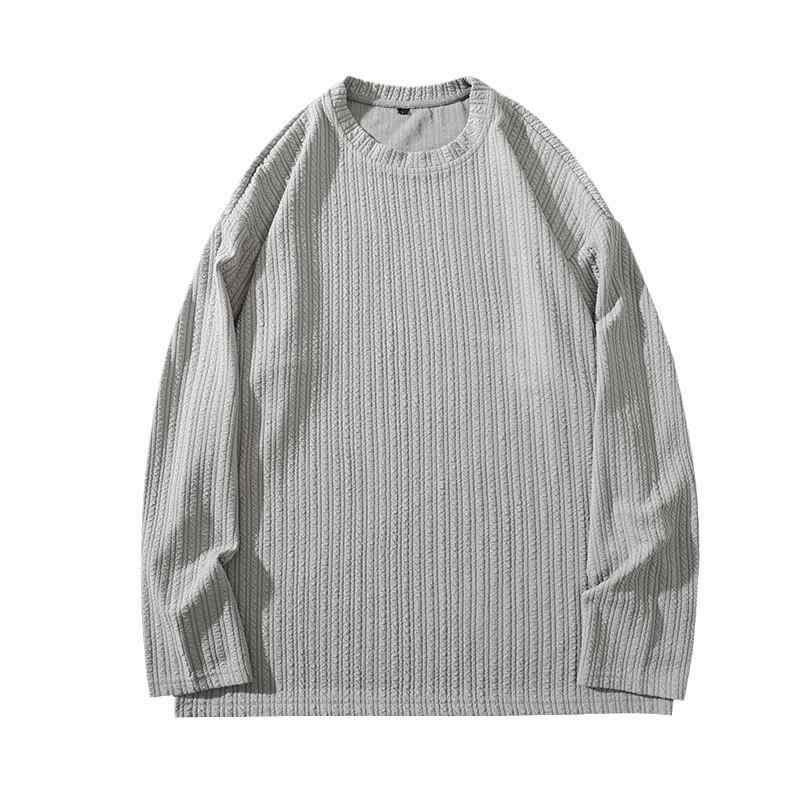 Tシャツ メンズ 男性用 秋冬 長袖 銀狐? ?色 トレーナー 部屋着 普段使い ゆったり 大きめサイズ