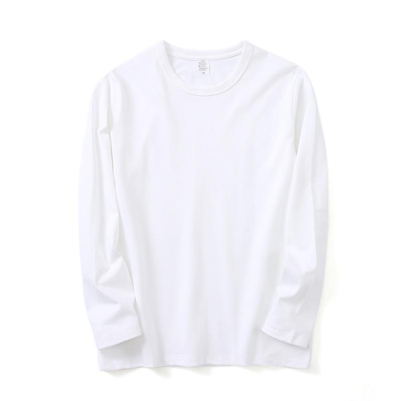 Tシャツ メンズ 男性用 長袖 コットン トップス 通気性 無地 カジュアル アメカジ 春秋 白 黒 緑 紺