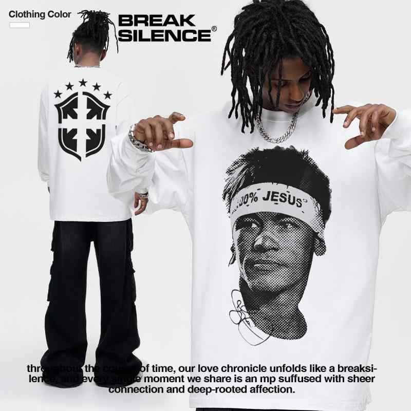 Tシャツ メンズ 男性用 美式フットボール プリント ヘビーウェイト 半袖 Tシャツ 古着風 ウォッシュ加工 ドロップショルダー クルーネック コットン カジュアル ストリート