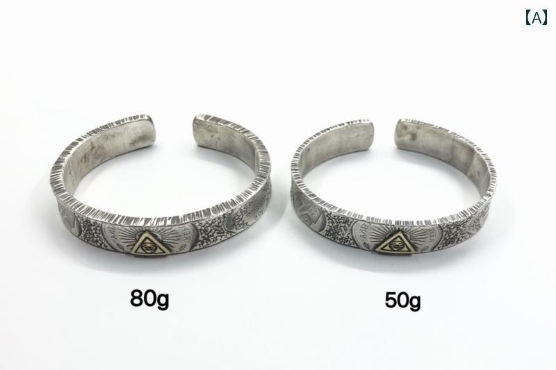 芙蓉は 999 しろがね色非 レプリカモデルの 顔の ない スターリングしろがね色 ヴィンテージ しろがね色腕輪の 目分かりやすい表現スタイル