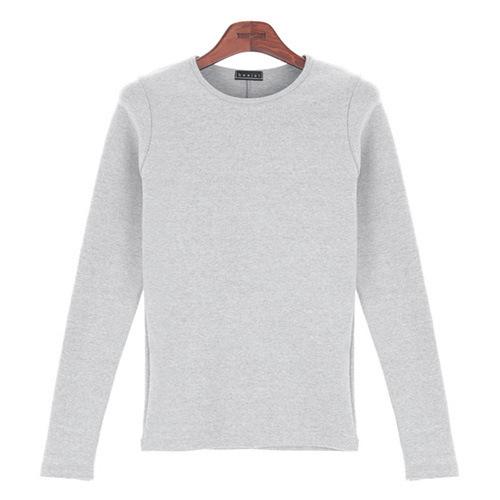 Tシャツ メンズ 長袖 スリムフィット クルーネック カットソー プルオーバー トップス インナー カジュアル(x2)