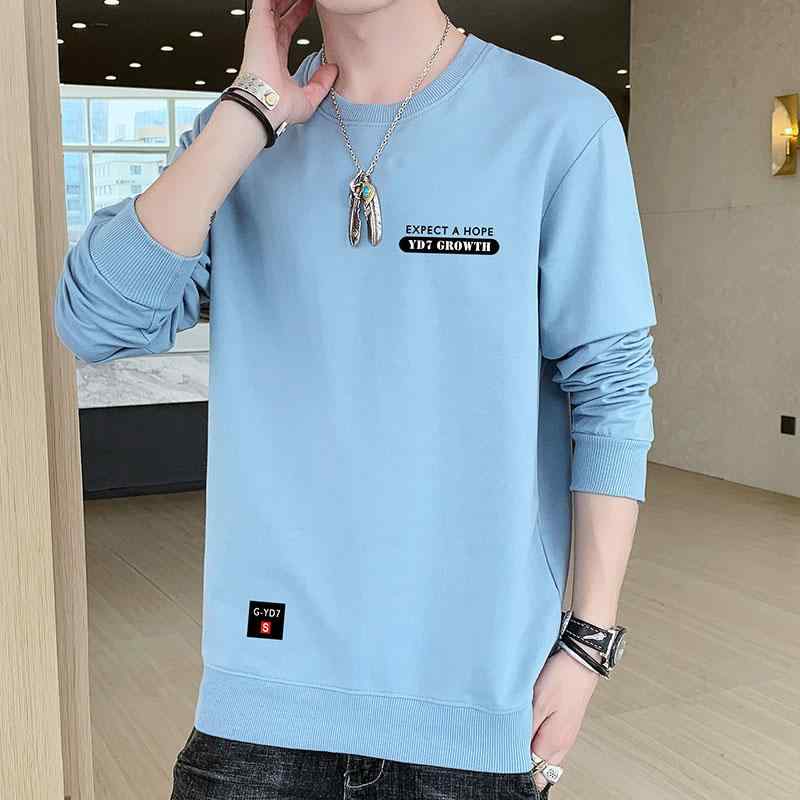 Tシャツ メンズ 男性用 長袖 コットン 大きいサイズ ルーズフィット ストリート カジュアル 秋冬(x20)