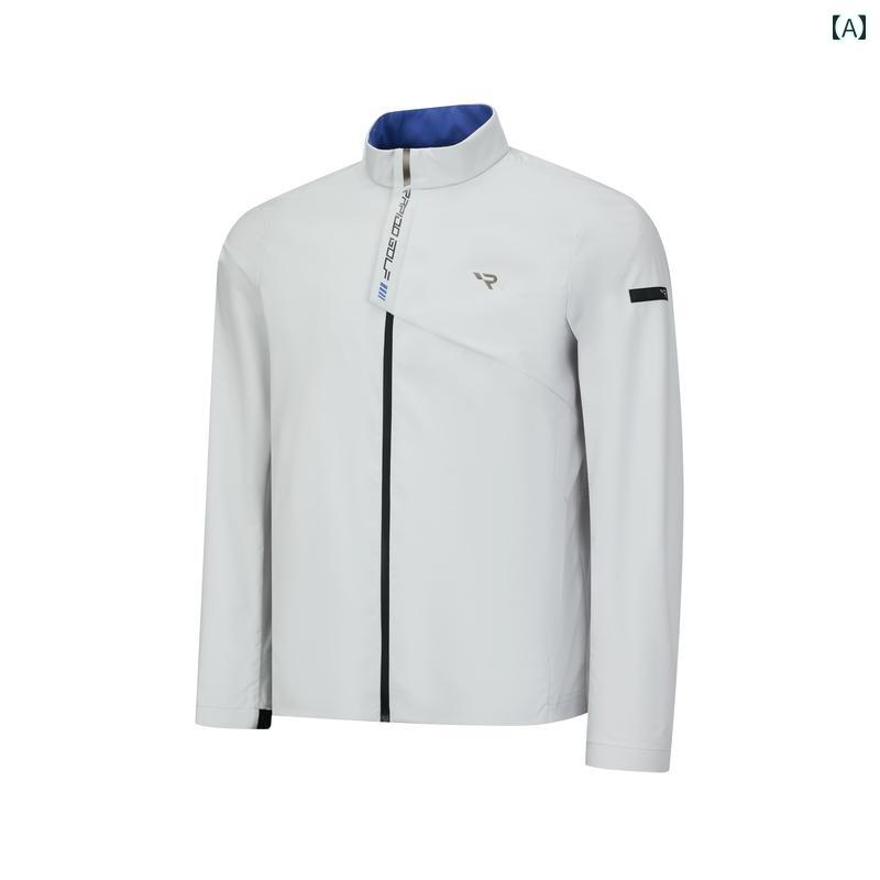 春 メンズ ゴルフ GOLF シングルレイヤー ジャケット カジュアル スポーツ.カラフルカラーオシャレ.シンプルスタイル｜LINEAR shop 26,372円