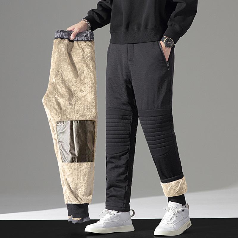 綿パンツ メンズ 冬用 裏起毛 蓄熱保温 あったか 厚手 ウエストゴム テーパードパンツ リラックス イージーパンツ カジュアル 普段使い 4,917円