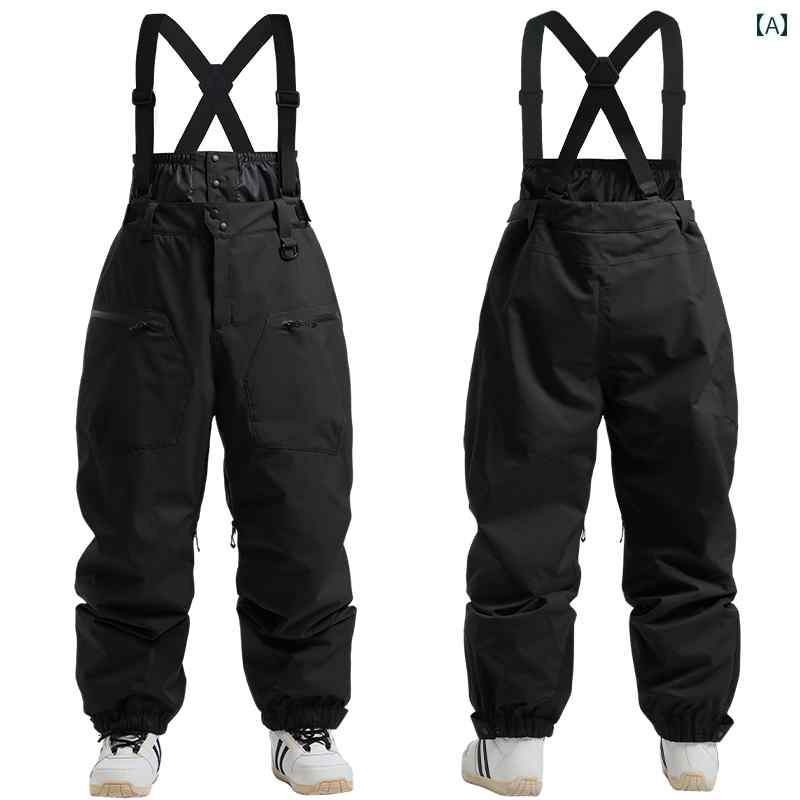 スノーボード ビブ スキー パンツ メンズ レディース用 防水 暖かい ルーズ スノー スーツ アウトドア 用品.シンプルスタイル 12,991円