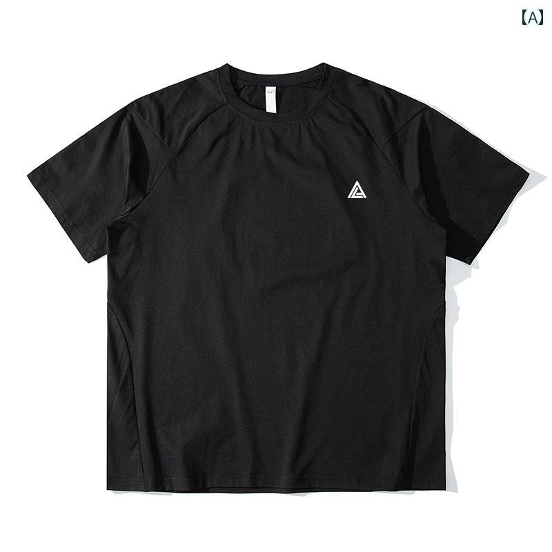 アウトドア 吸 湿 速乾 クール スポーツ Tシャツ メンズ 夏 薄手 通気性 フィットネス トレーニング 半袖.カラフルカラーオシャレ