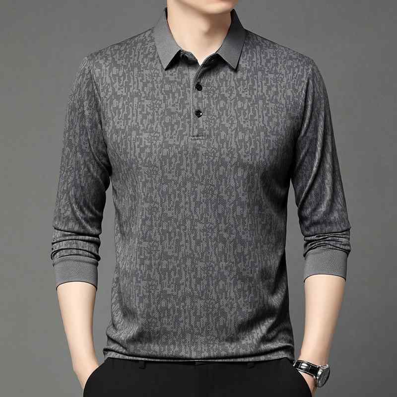 ポロシャツ メンズ 男性用 長袖 カモフラージュ柄 Tシャツ トップス 紳士服 普段使い 春 合体型 ポリエステル ブラック ブルー カーキ アーミーグリーン グレー(x2)