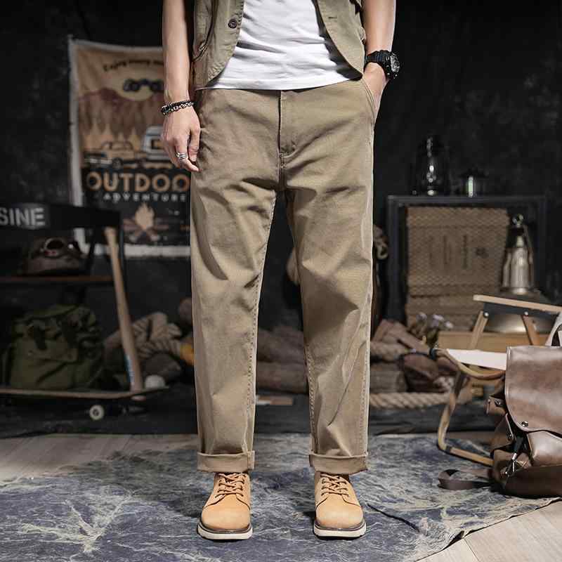 パンツ メンズ カーゴパンツ ワークパンツ アメカジ 男性用 ゆったり ストレート ミリタリー 普段使い 春秋 グリーン カーキ ブラック