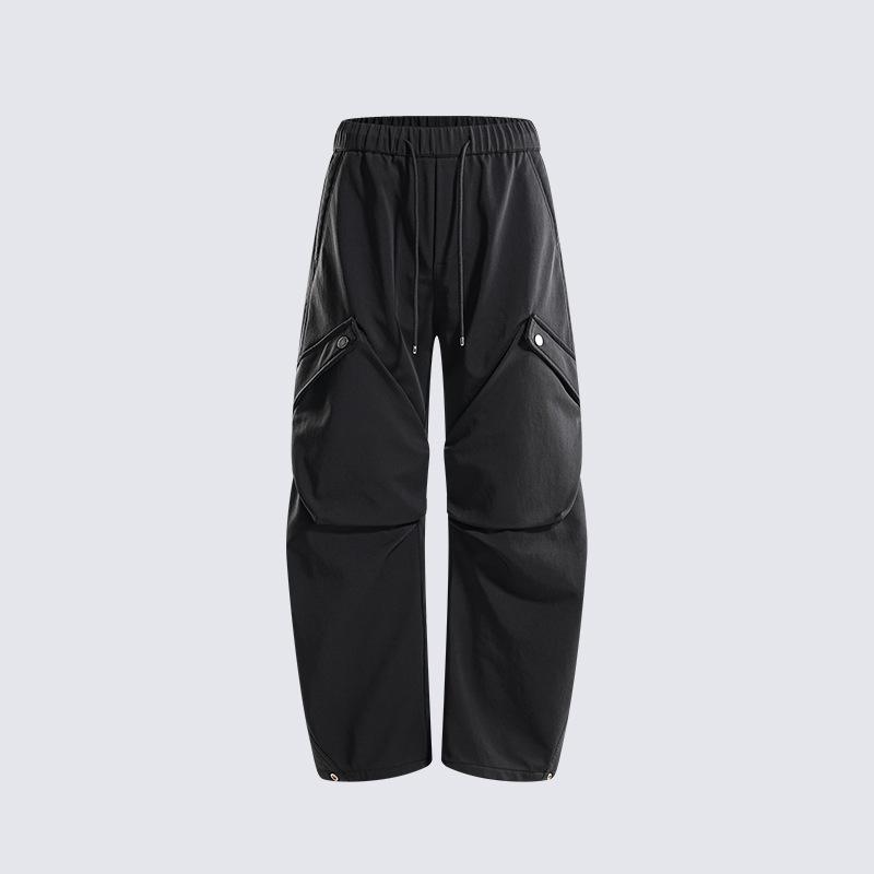 カーゴパンツ メンズ 男性用 ワークパンツ ロングパンツ ゆったり 秋冬 高街 小脚 裾絞り ポケット コットン 綿 普段使い デイリー