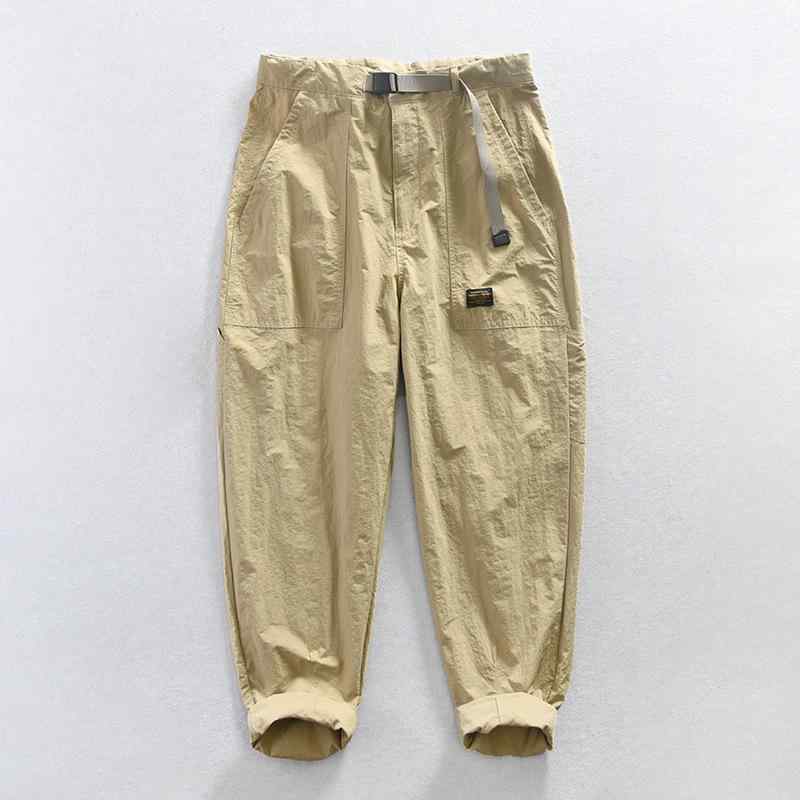 パンツ メンズ 男性用 日系 ワークパンツ カーゴパンツ ロングパンツ カーキ 軍?色 紺色 普段使い カジュアル スタイル(x2)