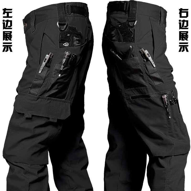 パンツ メンズ 作業ズボン カーゴパンツ ミリタリー 速乾性 タクティカル ストレート 薄手 アウトドア 普段使い カーキ ブラック グレー