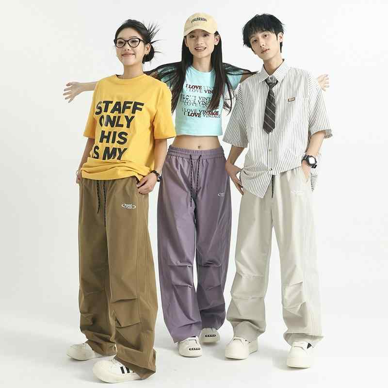 パンツ 男性用 メンズ カーゴパンツ 薄手 接触冷感 伸縮性 速乾性 ストレート ミリタリー アウトドア 普段使い ポリエステル ブラック グレー パープル カーキ