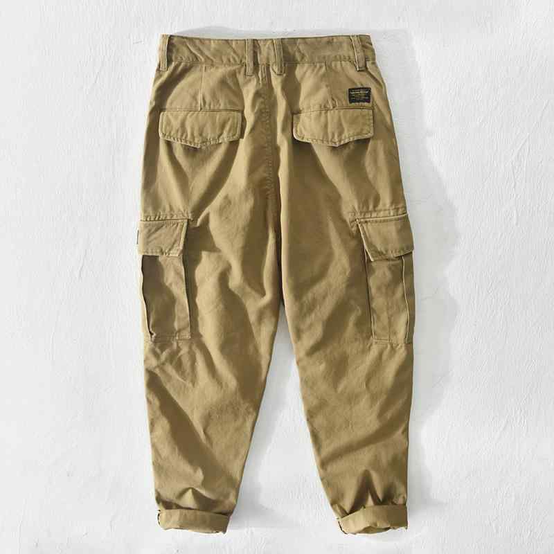 パンツ メンズ カーゴパンツ ワークパンツ テーパードパンツ ロングパンツ コットン 無地 ミリタリー スタイル カジュアル アメカジ 普段使い アウトドア カーキ グレー ブラック