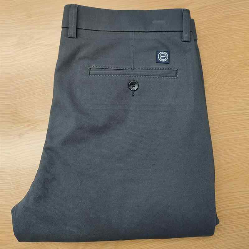 パンツ メンズ 綿混紡 ストレートパンツ 9分丈 スラックス 薄手 無地 伸縮性 ビジネス カジュアル 紳士 黒 ブラック グレー ネイビー ベージュ 春夏
