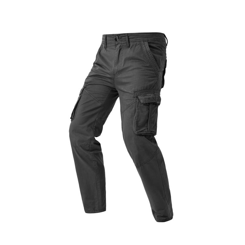 パンツ 男性用 カーゴパンツ ワークパンツ 綿 直筒 多ポケット ミリタリー 普段使い ズボン ボトムス ブラウン ブラック カーキ