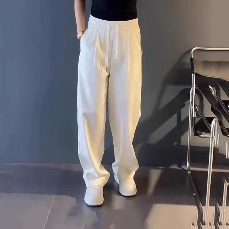 カジュアルパンツ メンズ テーパードパンツ スキニーパンツ ストレッチ 伸縮性 無地 ポリエステル ブラック 白 普段使い