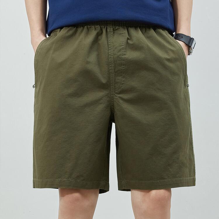 パンツ 男性用 5分丈パンツ コットン 春夏 薄手 ストレートパンツ 高弾性 カーキ グレー 緑 紺色 普段使い