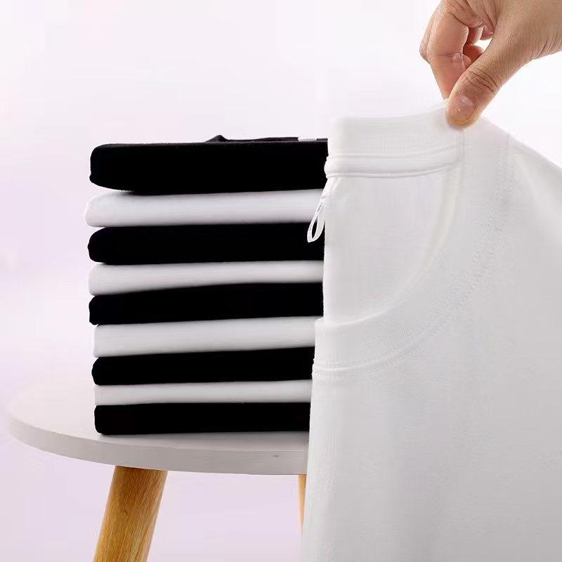 Tシャツ メンズ 薄手 コットン混紡 半袖 丸首 インナー 普段使い 通気性 吸湿性 ホワイト ブラック S M L XL 2XL 3XL 4XL 5XL(x100)