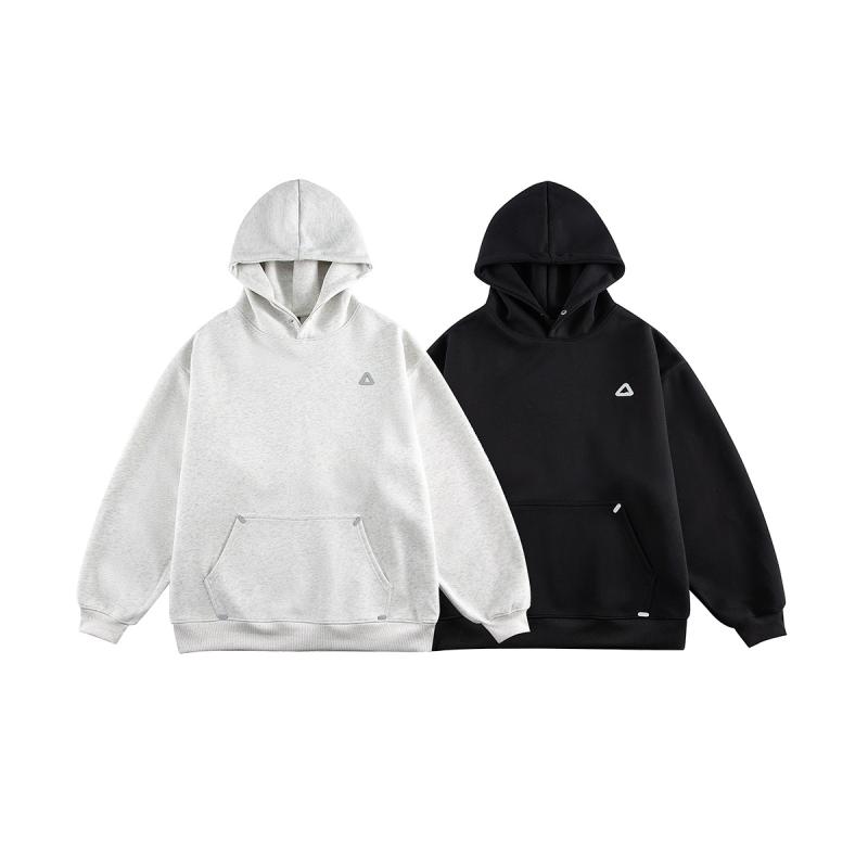 パーカー 男性用 プルオーバー トップス コットン プリント 長袖 フード付き 白花灰 黒 普段使い 春 スエット