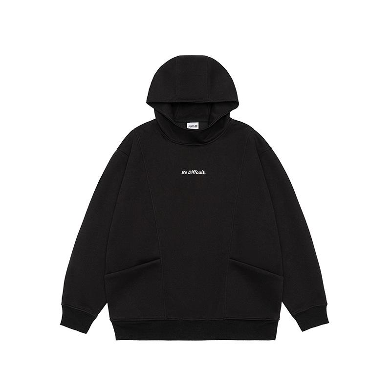 パーカー メンズ 男性用 プルオーバー フード付き トップス 長袖 コットン混紡 ゆったり リラックス カジュアル ストリート 秋冬 ブラック コーヒー 暗赤 M L XL XXL XXXL XXXXL