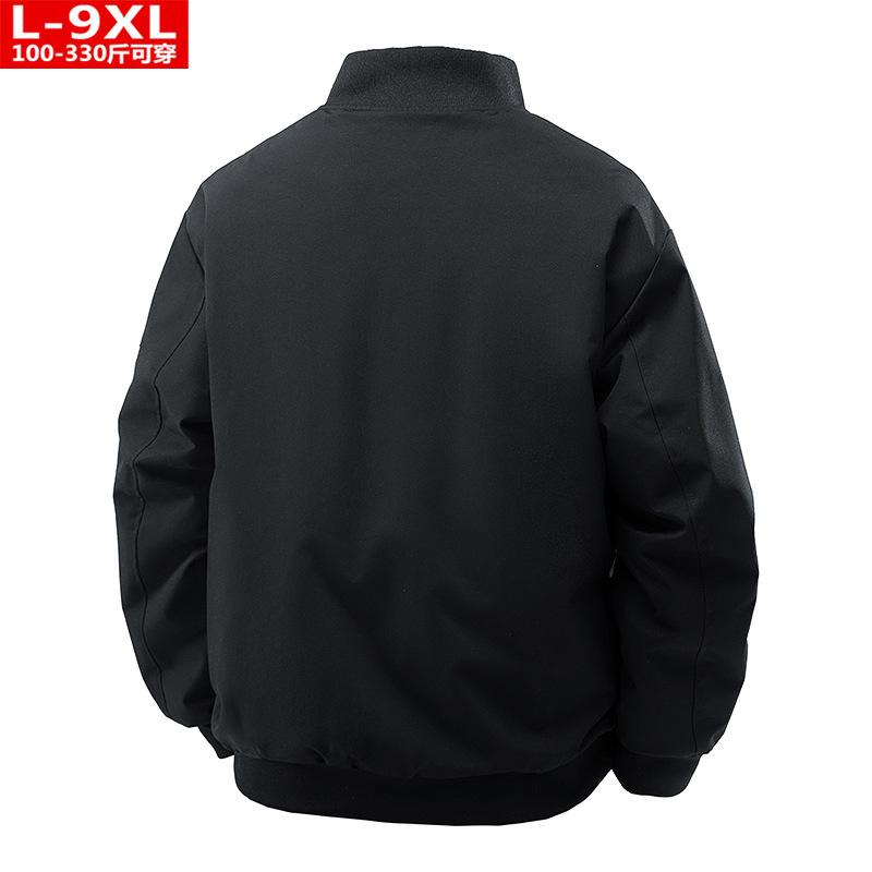 ジャケット メンズ 男性用 ブルゾン スタンドカラー MA-1タイプ ミリタリー 撥水 防風 165（L） 9XL までのサイズ展開 ブラック系 グリーン系 アイボリー アウター カジュアル 春秋