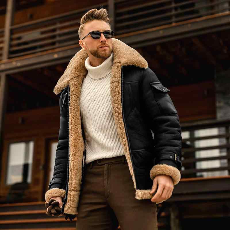 ジャケット メンズ 男性用 フェイクスエード 裏ボア 厚手 防寒 アウター 秋冬 黒 ブラック コーヒー色 普段使い