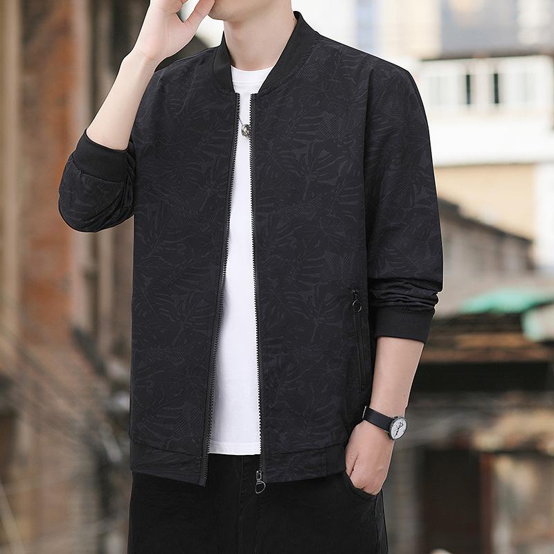 ジャケット 男性用 ライトアウター ブルゾン スタンドカラー コーデュロイ ブラック カーキ系 アーミーグリーン M L XL 2XL 3XL 4XL 5XL