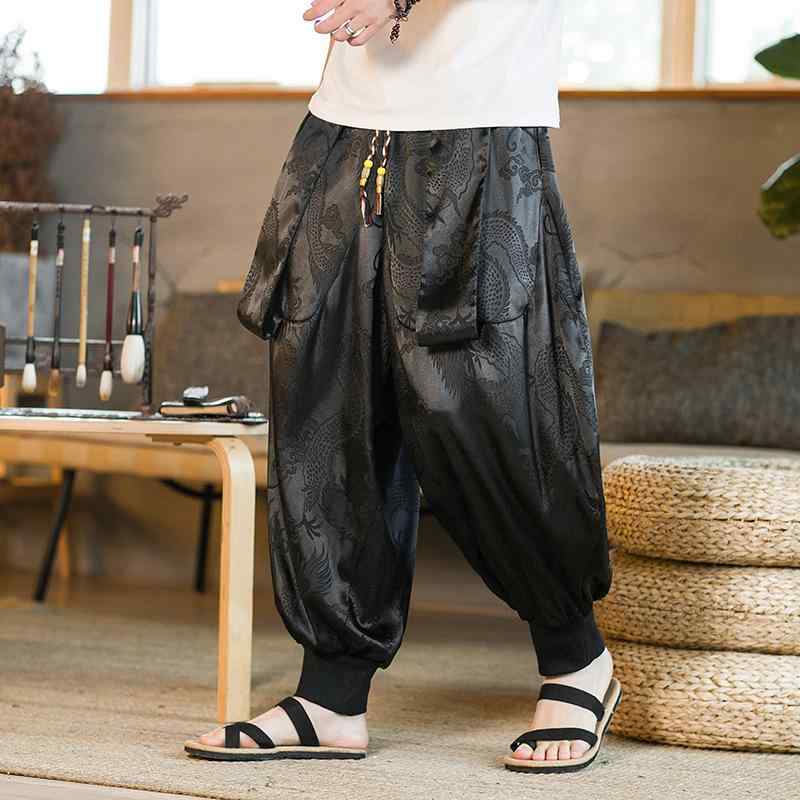 ハーフパンツ メンズ 男性用 中国風 接触冷感 大? ワイドパンツ アラジンパンツ 春 スポーティー