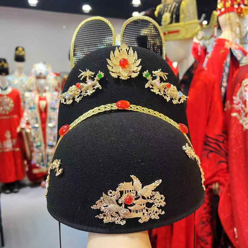 ??帽 明制 翼善冠 結婚 新郎帽 男 ?衣? ??服 官帽 古装 大臣 帽子 ??
