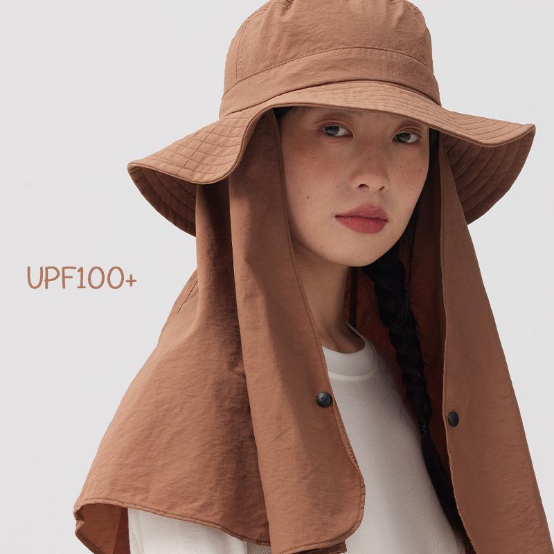 帽子 レディース UVカット 漁夫帽 紫外線対策 日焼け防止 ハット 撥水 速乾 通気性 あご紐付き 釣り アウトドア 春夏(x2)