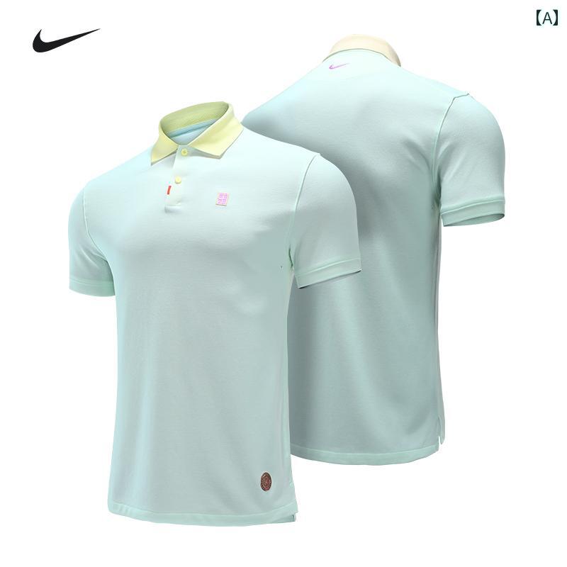 テニスウェア ポロシャツ メンズ 夏 スポーツ 速乾 半袖 カジュアル ラペル Tシャツ HM 4460.カラフルカラーオシャレ