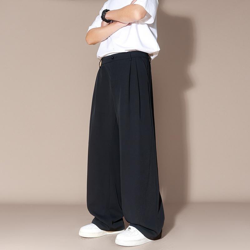 パンツ メンズ テーパードパンツ カジュアルパンツ スラックス ストレッチ 伸縮性 薄手 春秋 無地 黒 ブラック系 普段使い 仕事着 通勤用