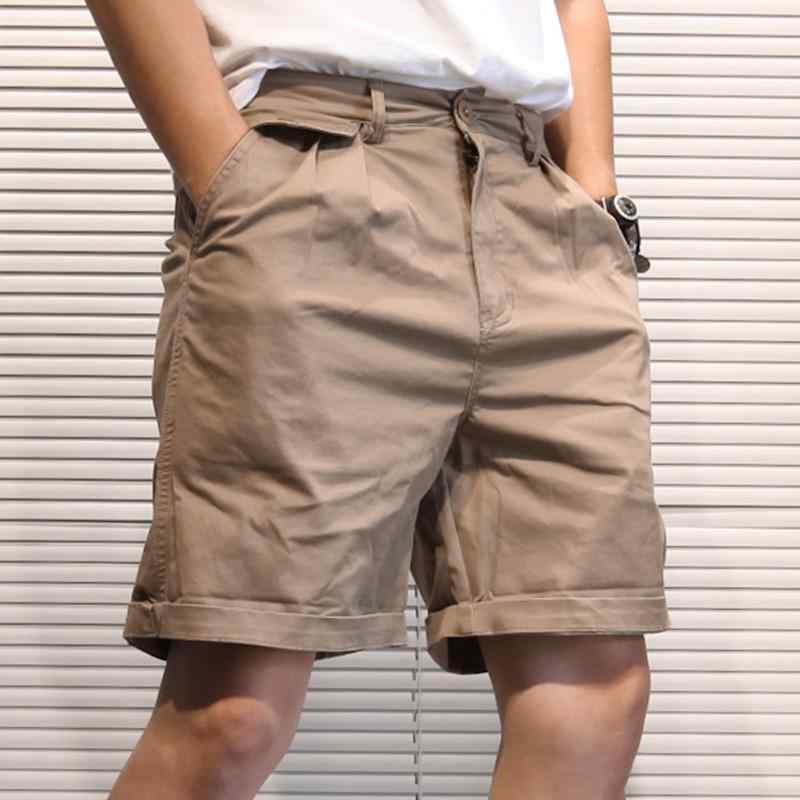 ハーフパンツ メンズ カーゴパンツ 男性用 ミリタリーパンツ 5分丈 コットン 無地 薄手 短パン ズボン 普段使い アウトドア ブラック グリーン カーキ M L XL 2XL 3XL