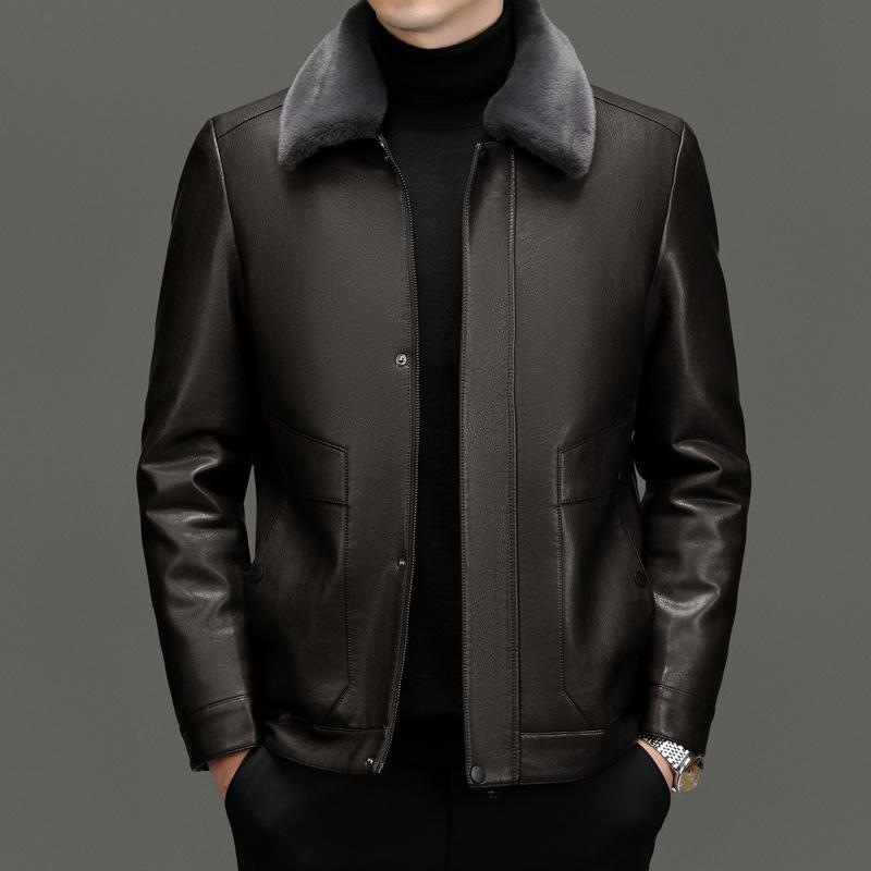 楽天市場】冬定番☆高級感溢れる 本革 羊革 レザージャケット 男性用