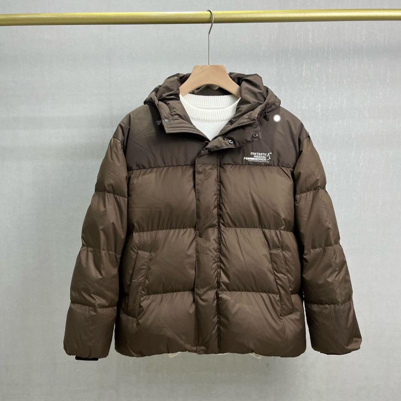 羽?服 メンズ ボンネット付き添い人 防寒 アウター 白ダックダウン85% ポリエステル 衣料繊維 無地 朦々たる 表現スタイル
