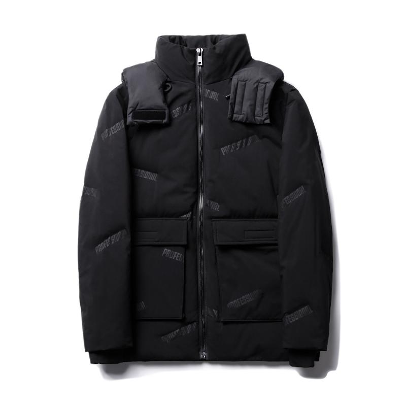 羽?服 メンズ 取りはらい能力のあるボンネット付き添い人 刷り上げる 朦々たる 防寒 アウター グレーダックダウン ポリエステル 秋冬 スポーティー 心地好い 普段使い