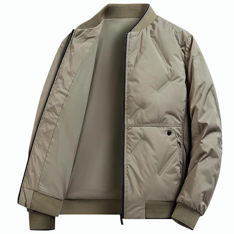羽?服 メンズ 成人男性用 ともし火落ち込む 秋冬 立襟 遊撃手丈 防風 防寒 撥水 上衣 アウター 普段使い走り アウトドア 黒いこと カーキ 青み