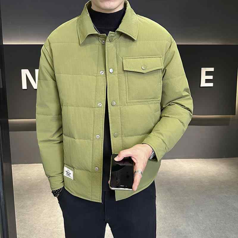 羽絨服 メンズ ?衫? ?克 白?? 冬季 アウター ?薄 防? 防寒 ・畚?着 ポリエステル 黒 白 緑