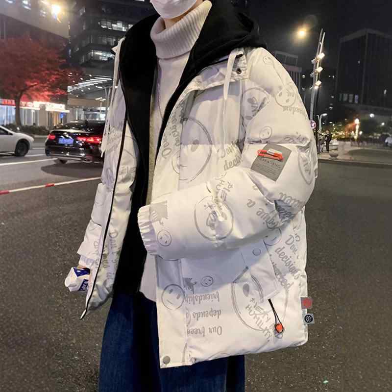 綿上衣 メンズ 高校生 中学生 成人男性用 前掛け アウター 防寒着 ポリエステル 秋冬 黒いこと 白いこと