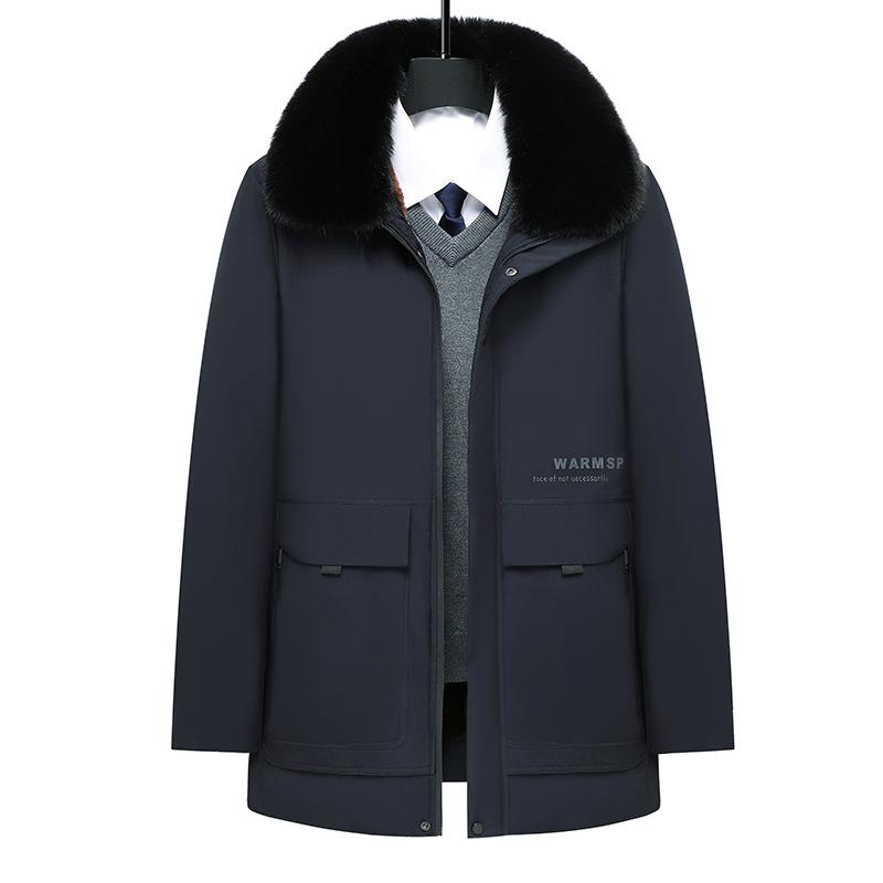 棉服 メンズ 男性用 中綿 ジャケット 脱着可能ネックウォーマー付き 防寒 暖か 無地 紳士 アウター 秋冬