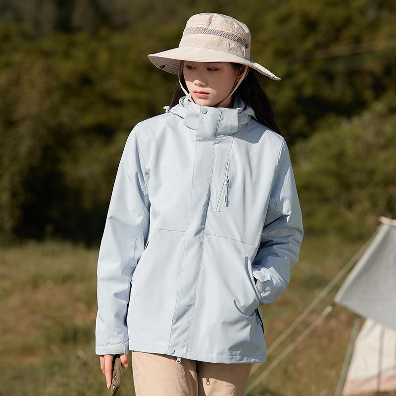牟礼パーカー レディース メンズ 防風 雨合羽 山登りお召しもの アウトドアお召しもの 秋冬用 防寒着 フリースインナー付き添い人 取りはらい能力のある 3way 多役立つこと 上衣 男女兼用