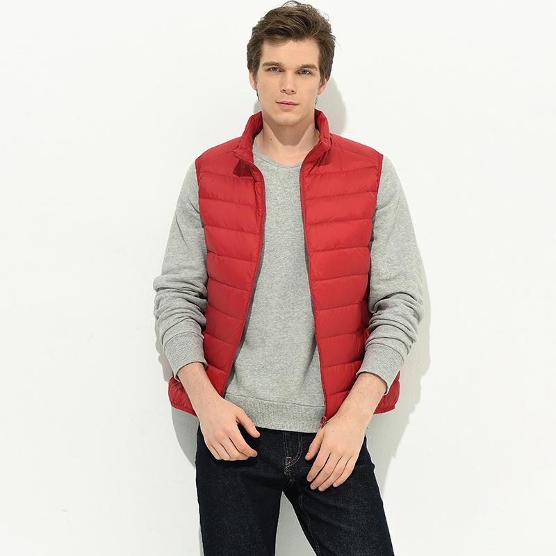 楽天市場】メンズ ダウン ダウンベスト ライトダウン M(46) レッド 赤