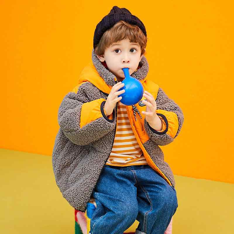 子供用ダウンジャケット 男の子 ベビー服 厚手 白ダックダウン 90サイズ 100サイズ 110サイズ 120サイズ 130サイズ 3歳 4歳 5歳 6歳 7歳 8歳 中小童 幼稚園 保育園 アウター 冬 グレー 米白 ポリエステル(x2)