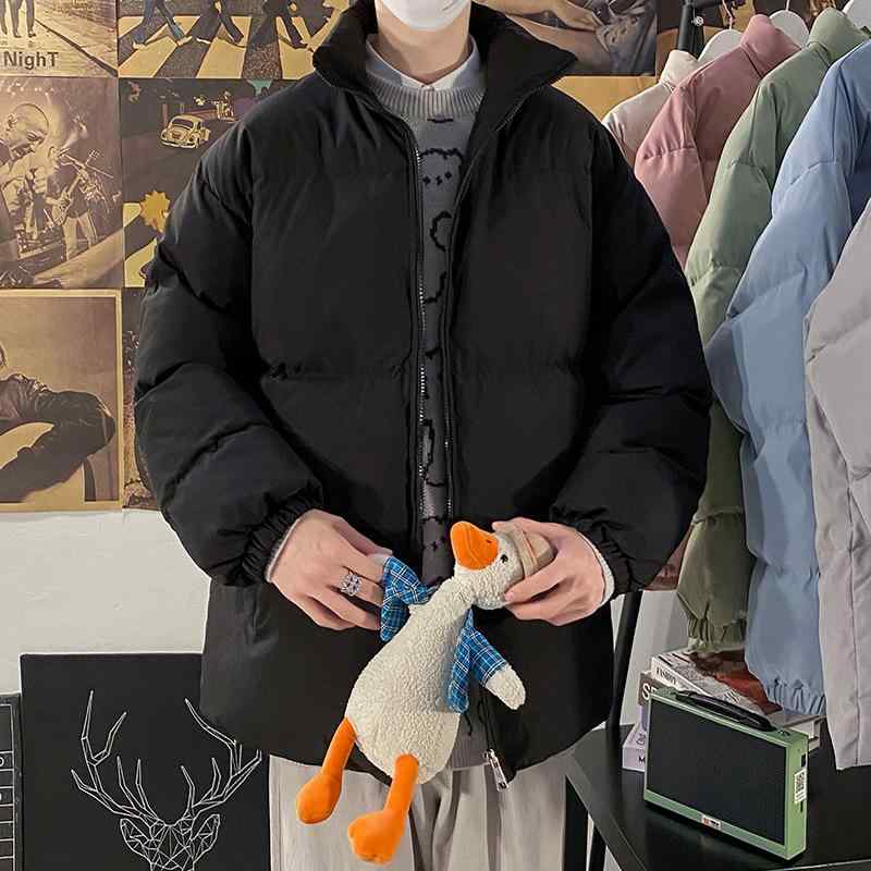 綿ジャケット メンズ 秋冬 アウター 韓国 中綿 厚手 ポリエステル 立体ポケット ミリタリースタイル 短め丈(x2)