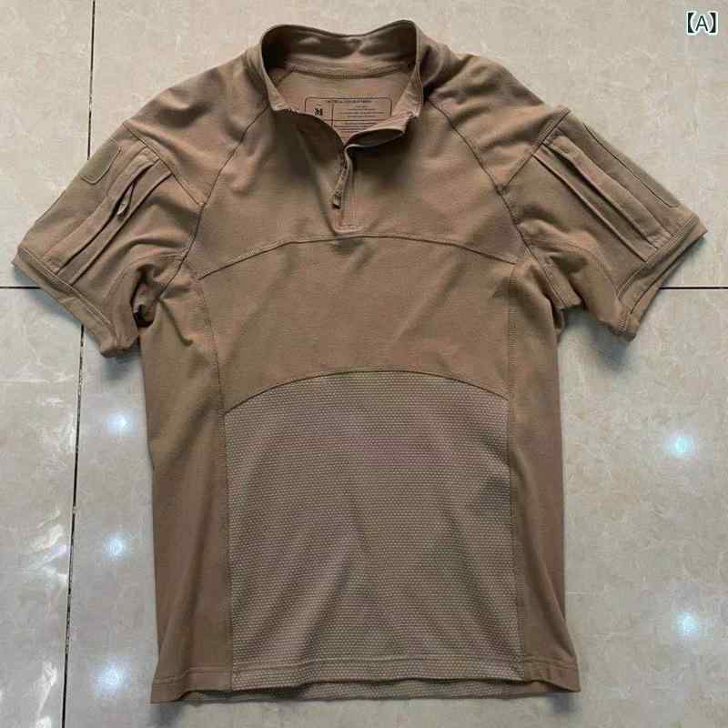 Tシャツ 男性用 迷彩服 半袖 スリムフィット ストレッチ 伸縮性 通気性 吸湿速乾 耐摩耗 カモフラ柄 カーキ 黒 ブラック 軍緑 CP迷彩 叢林迷彩 数?沙漠