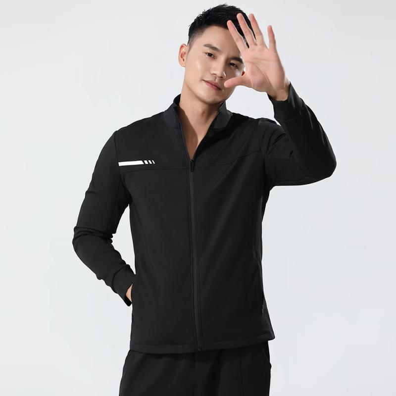 ジャケット メンズ 男性用 カジュアル 秋冬 アウター スポーツ ウェア 普段使い ポリエステル ブラック グレー ネイビー(x2)