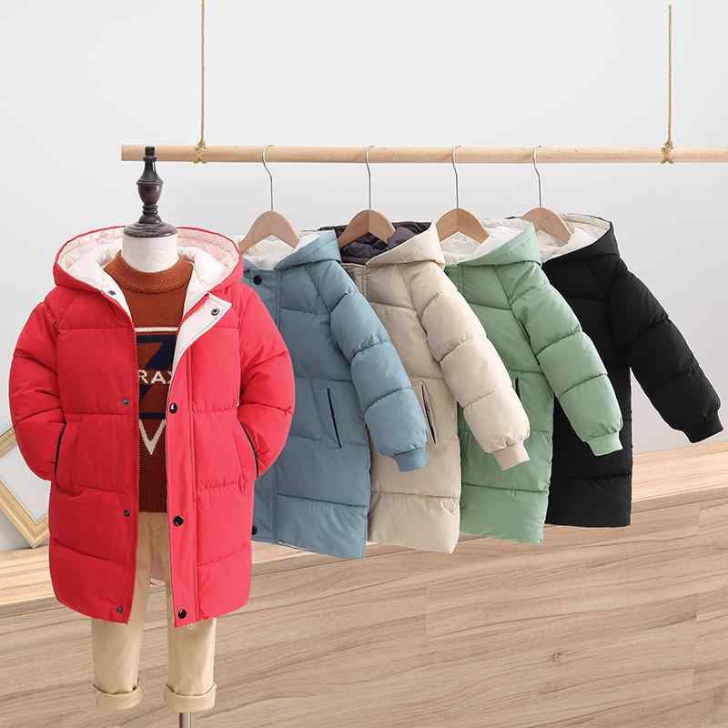 子供用中綿コート 男女兼用 フード付き 厚手 アウター 中綿ジャケット キッズ 90cm 100cm 110cm 120cm 130cm 140cm 150cm レッド グリーン ブラック ライトブルー アイボリー 無地 ナイロン ポリエステル