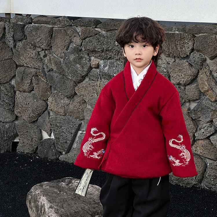 子供用ダウンジャケット 男の子 中綿コート チャイナスタイル 刺・墸袖口 ベルベット生地 冬服 防寒着 厚手 民族衣装 90cm 100cm 110cm 120cm 130cm 140cm 150cm 160cm